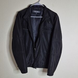 Kenneth Cole Reaction Black Lightweight Shirt Jacket